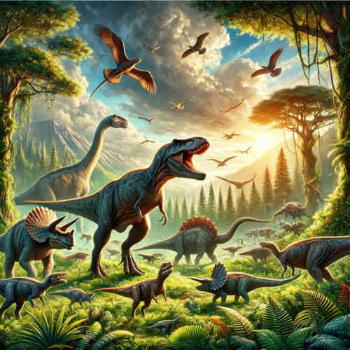 Bild von Dinosauriern